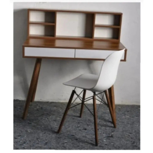 میز تحریر دو کشو شلف دار